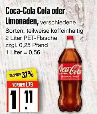 Edeka Frischemarkt Coca-cola Oder Limonaden Angebot