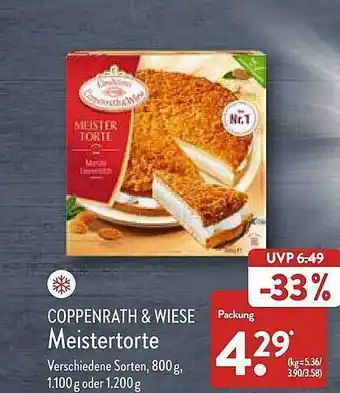 Aldi Nord Coppenrath & Wiese Meistertorte Angebot