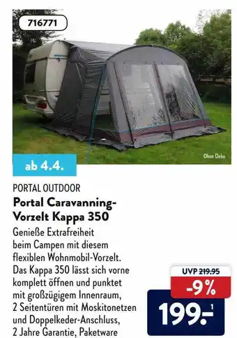 Aldi Nord Portal Outdoor Portal Caravanning-vorzelt Kappa 350 Angebot