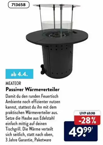 Aldi Nord Meateor Passiver Wärmeverteiler Angebot