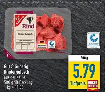 diska Gut & Günstig Rindergulasch Angebot