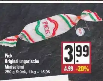 Edeka Pick Original Ungarische Minisalami Angebot