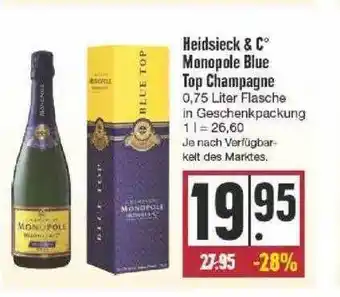 Edeka Heidsieck & Co Monopole Blue Top Champagne Angebot