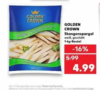 Kaufland Golden Crown Stangenspargel Angebot