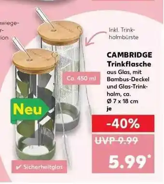 Kaufland Cambridge Trinkflasche Angebot