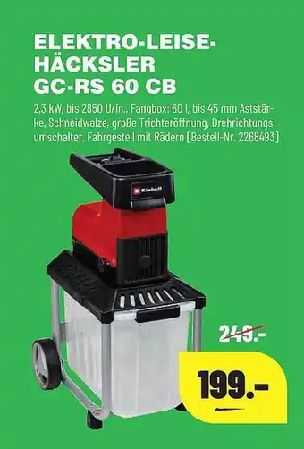 Leitermann Baumarkt Elektro-leise-häcksler Gc-rs 60 Cb Angebot