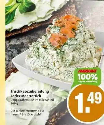 Markant Frischkäsezubereitung Lachs-meerrettich Angebot