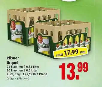 Markant Markt Pilsner Urquell Angebot