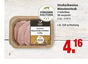 Markant Markt Strohschweine Minutensteak Angebot