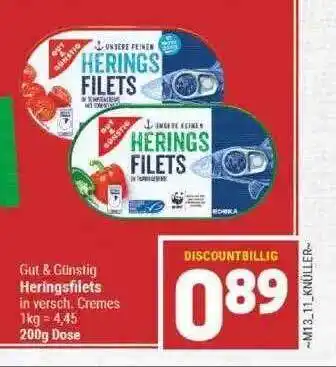 Marktkauf Gut & Günstig Heringsfilets Angebot