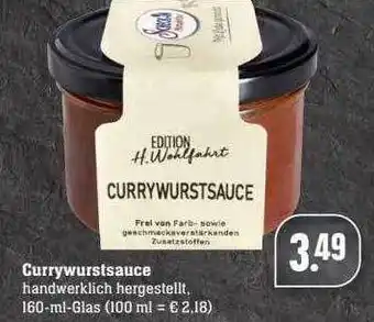 Scheck-in-Center Currywurstsauce Edition H Wohlfahrt Angebot