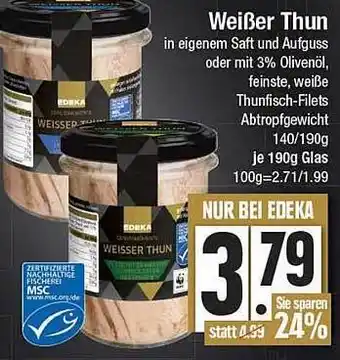 E-Center Weißer Thun Angebot