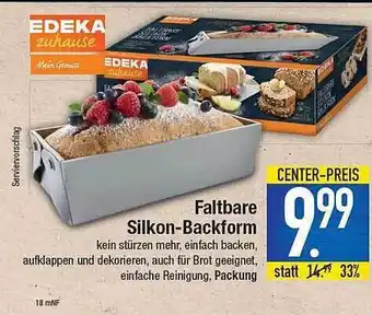 E-Center Faltbare Silikon-backform Edeka Zuhause Angebot