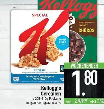 E-Center Kellogg's Cerealien Angebot