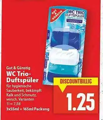 E-Center Gut & Günstig Wc Trio-duftspüler Angebot