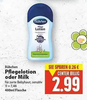 E-Center Bübchen Pflegelotion Oder Milk Angebot