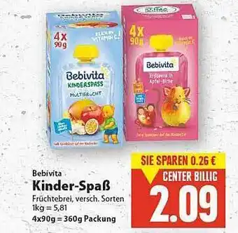 E-Center Bebivita Kinder-spaß Angebot