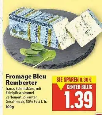 E-Center Fromage Bleu Remberter Angebot