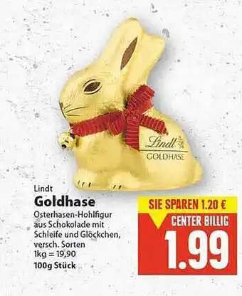 E-Center Lindt Goldhase Angebot