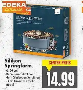 E-Center Edeka Zuhause Silikon Springform Angebot