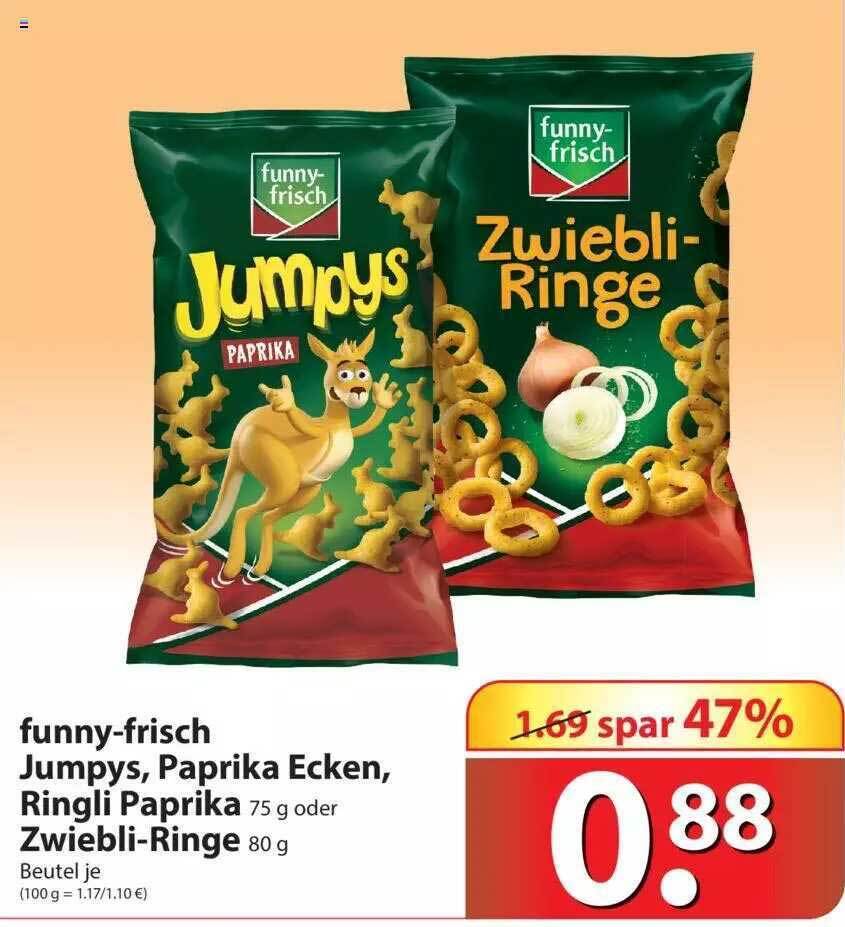 Funny Frisch Jumpys, Paprika Ecken, Ringli Paprika Oder Zwiebliringe