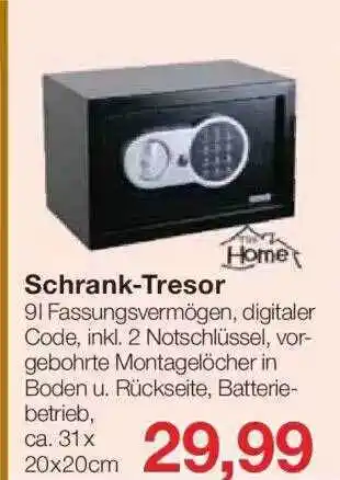 Jawoll Home Schrank-tresor Angebot