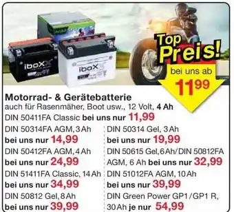 Jawoll Motorrad- & Gerätebatterie Angebot