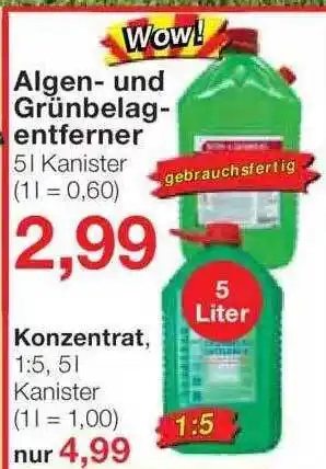 Jawoll Algen- Und Grünbelagentferner Konzentrat Angebot