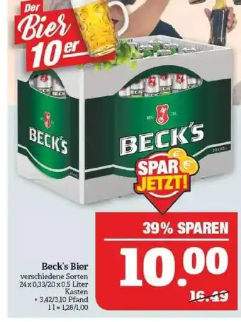 Marktkauf Beck's Bier Angebot