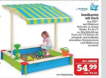 Marktkauf Sandkasten Mit Dach John Angebot