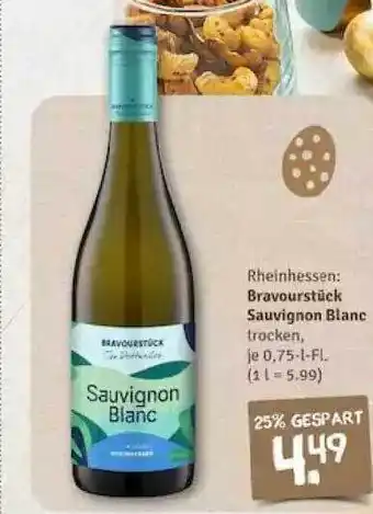 nahkauf Rheinhessen: Bravourstück Sauvignon Blanc Angebot