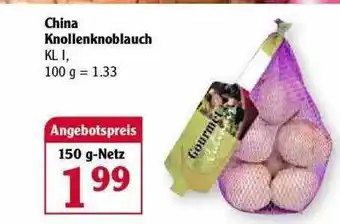 Globus China Knollenknoblauch Angebot