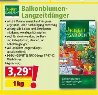 Norma Finest Garden Balkonblumen-langzeitdünger Angebot