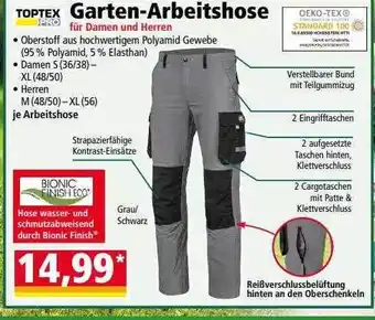 Norma Toptex Garten-arbeitshose Angebot