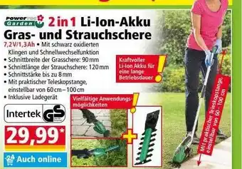 Norma Powertec Garden 2 In 1 Li-ion-akku Gras- Und Strauchschere Angebot