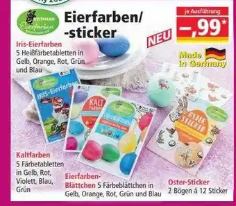 Norma Eierfarben -sticker Angebot