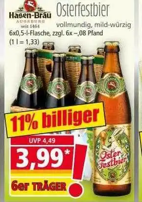 Norma Hasen-bräu Osterfestbier Angebot