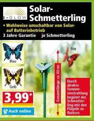 Norma Solar-schmetterling Angebot