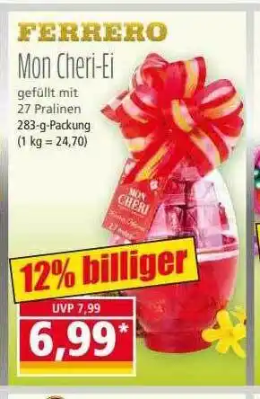 Norma Ferrero Mon Cheri-ei Angebot