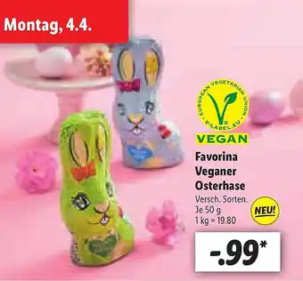 Lidl Favorina Veganer Osterhase Angebot