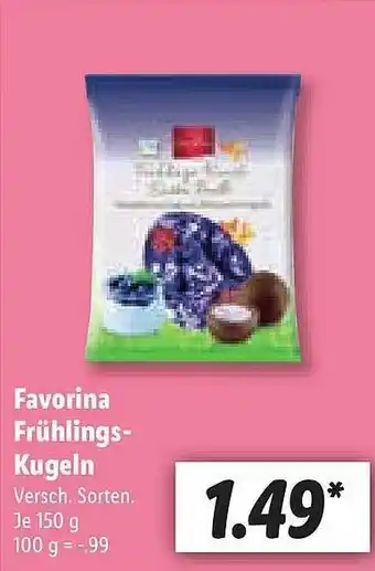 Lidl Favorina Frühlings-kugeln Angebot