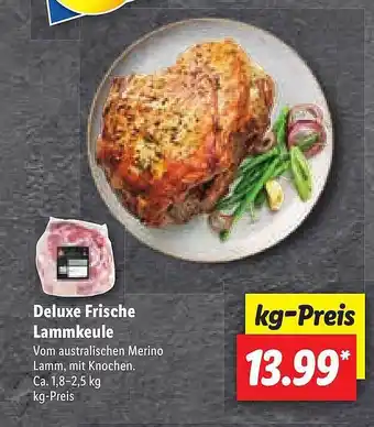 Lidl Deluxe Frische Lammkeule Angebot