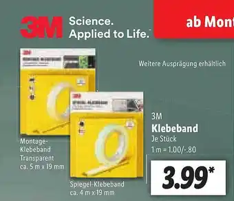 Lidl 3m Klebeband Angebot