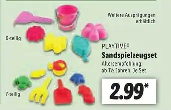 Lidl Playtive Sandspielzeugset Angebot