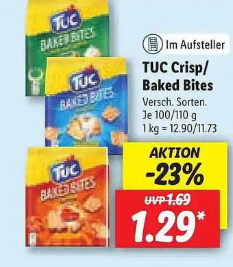 Lidl Tuc Crisp Baked Bites Angebot