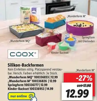 Lidl Silikon-backformen Coox Angebot