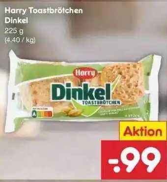 Netto Marken-Discount Harry Toastbrötchen Dinkel Angebot