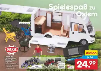 Netto Marken-Discount Dickie Camper Set, Pferdeanhänger Set Oder Truck Mit Tragegriff Angebot