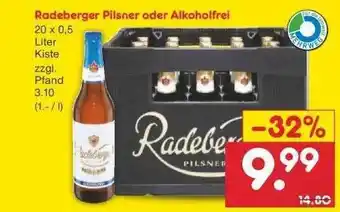 Netto Marken-Discount Radeberger Pilsner Oder Alkoholfrei Angebot