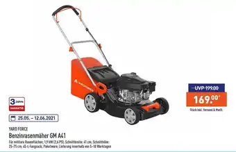 Aldi Nord Yard Force Benzinrasenmäher Gm A41 Angebot